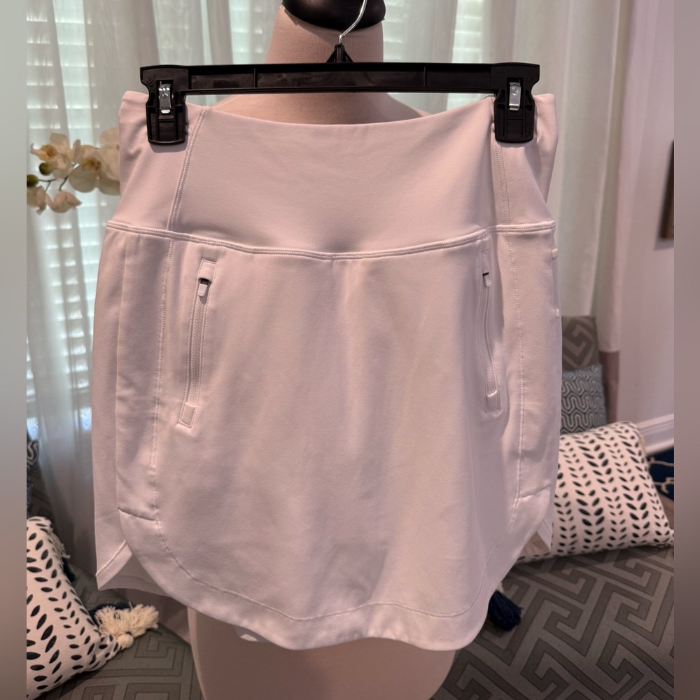 Athleta Fairway Golf Skort, White, extra small